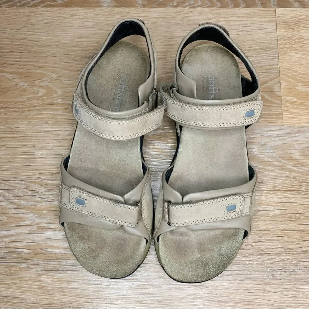 Soft Shoe by Medicus Sand Adjustable Strap Sandals, Size 7